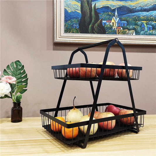 سلة فواكه من طبقتين ,Two-tier fruit basket,