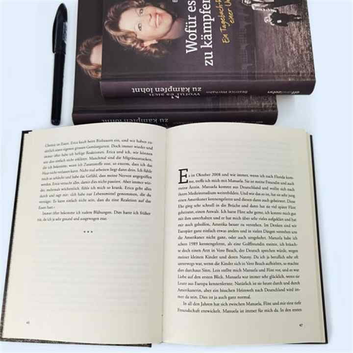 Hardcover printed books and novels with a round spine