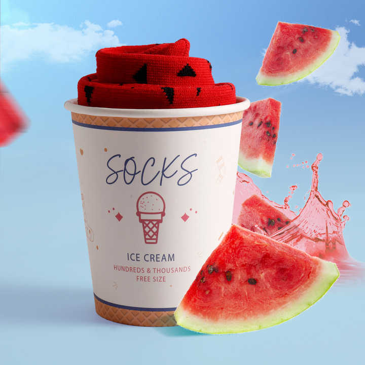 New Design Watermelon Fruit-جوارب فاكهة البطيخ