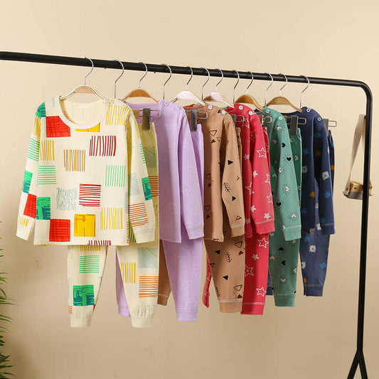 مجموعة ملابس أطفال كم طويل