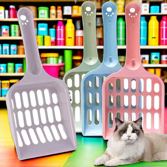 لبلاستيك الملونة مجرفة الرمل لطيفCat Litter Scoop Plastic Colorful Sand Shovel Cute Style