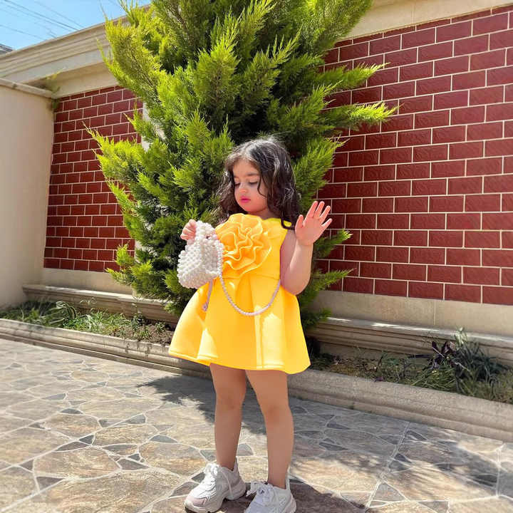 ملابس أطفال بناتي صيفية بلا أكمام Baby Girls Summer Sleeveless Ruffle
