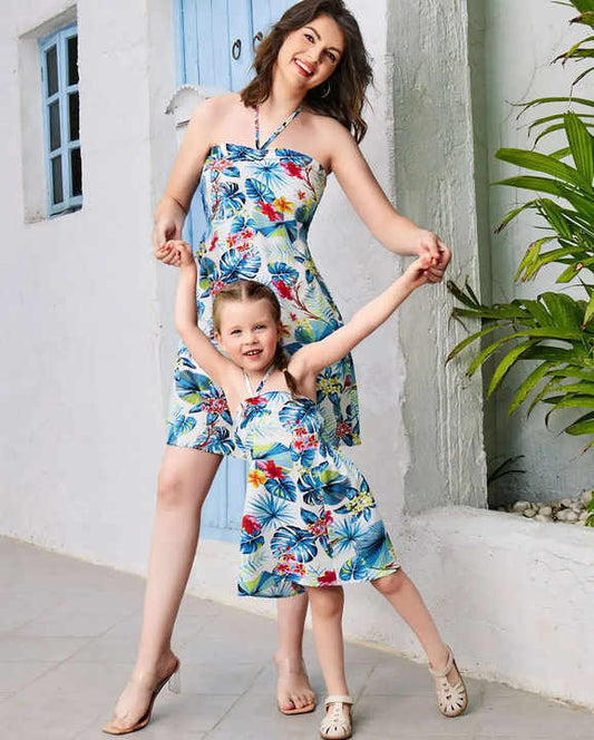 فستان كونيسون الجديد الصيفي - الأم والبنت