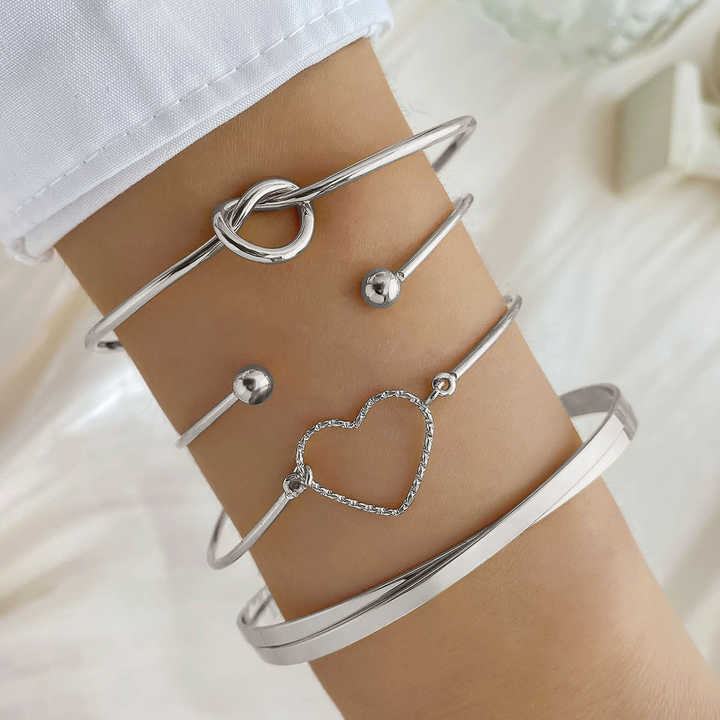 مجموعة من 4 قطع من المجوهرات النسائية - 4pcs/Set New Trendy Women Jewelry