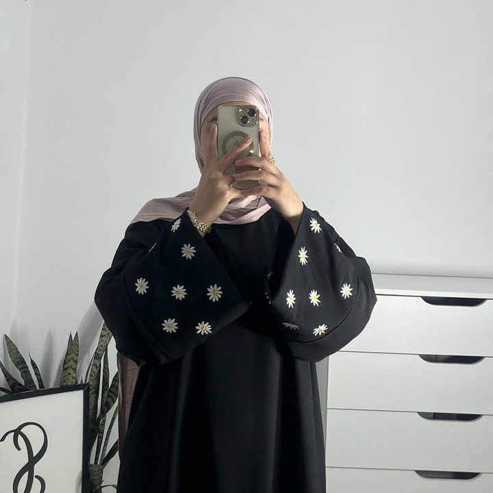 Traditional colorful abaya