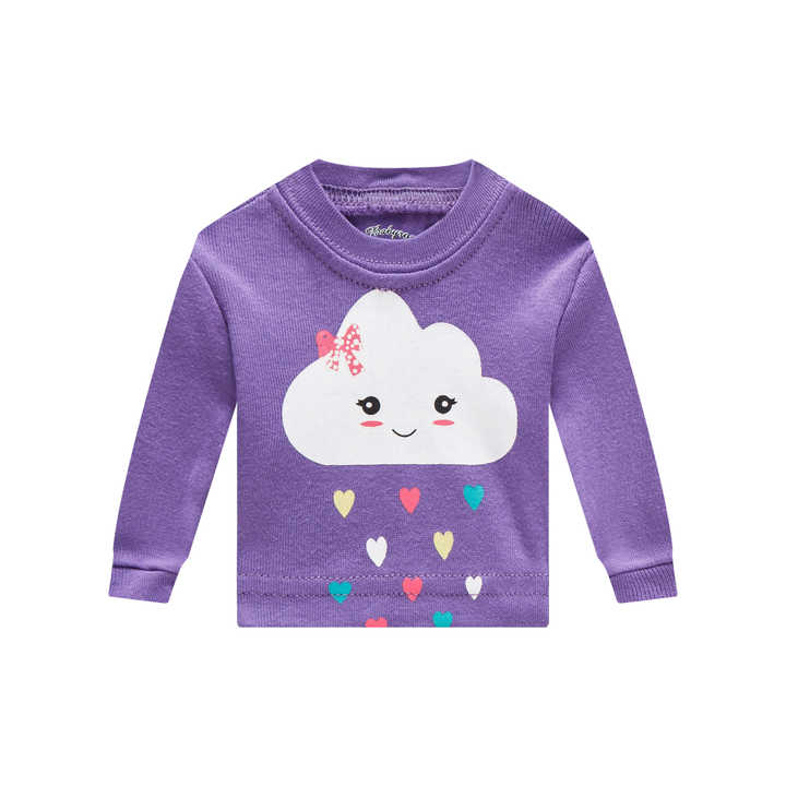 Girls' long-sleeved nightgowns