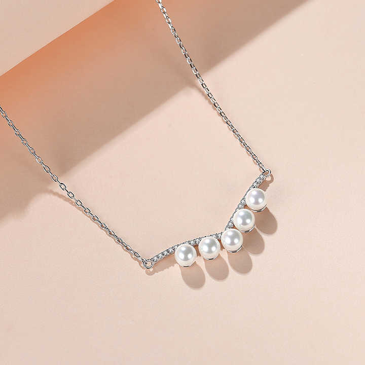 Fashionable silver choker necklace