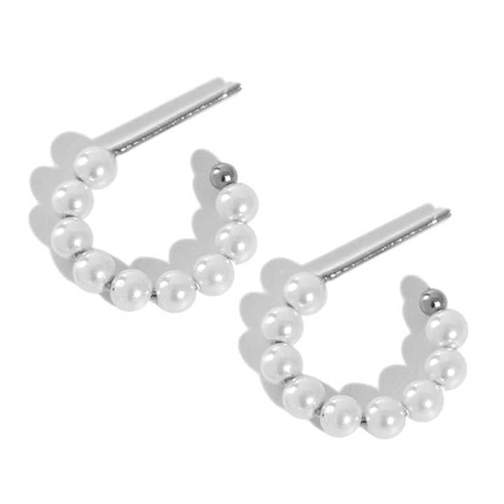 silver dangling earrings