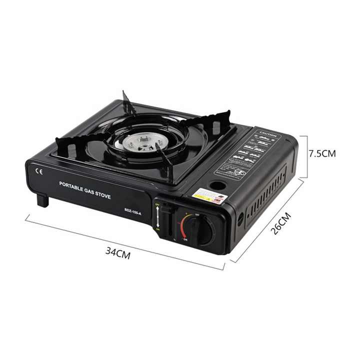 موقد غاز صغير محمول للتخييم . Portable mini gas stove for camping