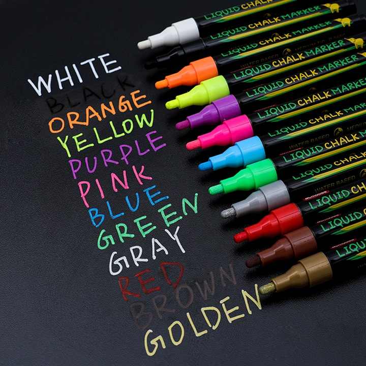 Marker Pen for Glass Non-toxic Window-جموعة أقلام تحديد