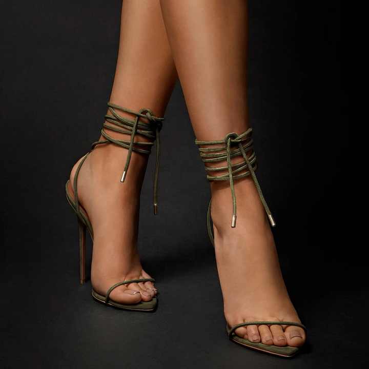 Women's high heel strappy heels