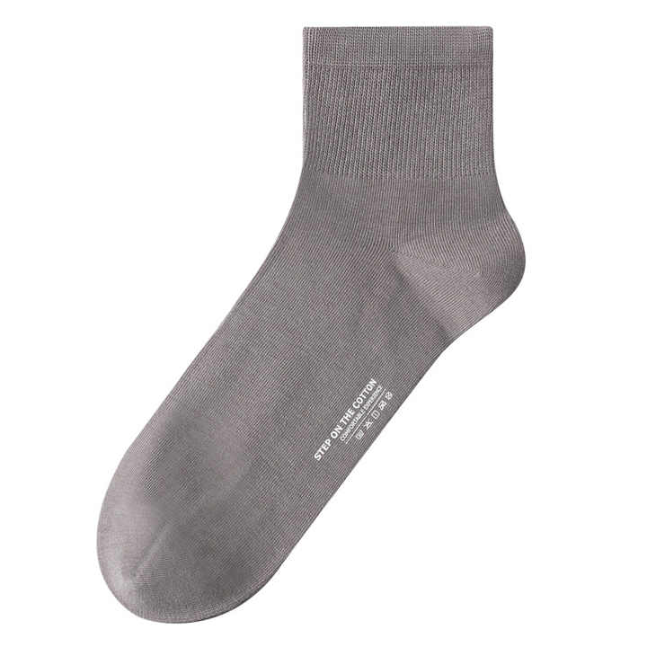 Anti-odor short socks, breathable pure cotton socks for men