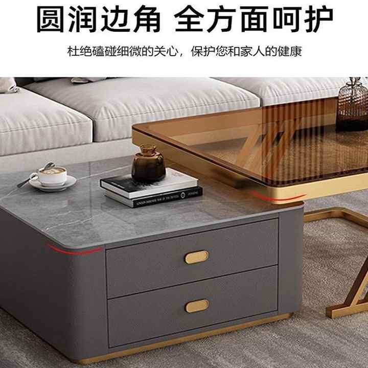 Luxury light coffee table.