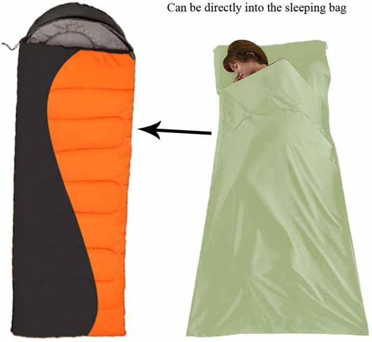 بطانة كيس النوم خفيفة الوزن وعالية الجودة من . WOQI High Quality Lightweight Sleeping Bag Liner for