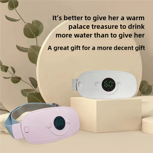 ain Relief for Period Cramps Beauty - Smart ABS Heating Pad with Massage Strip for Relief