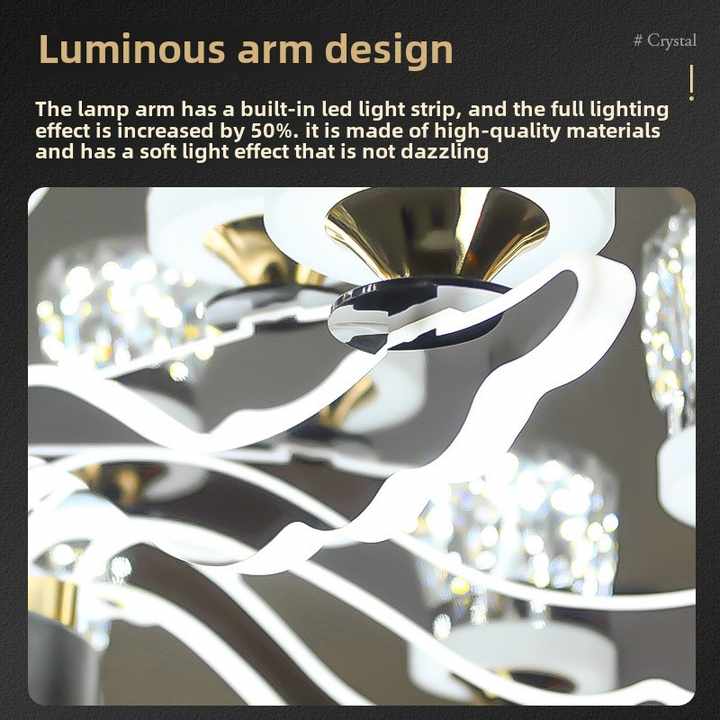 Glass lamp for living room