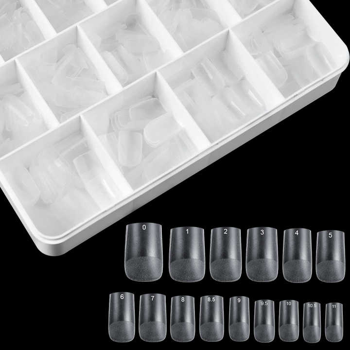 اظافر صناعية شفافه - transparent artificial nails