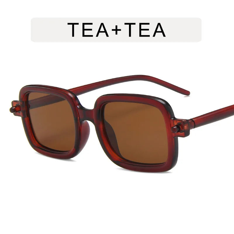 Sunglasses Thick Frame -نظارات شمسية مربعة عتيقة