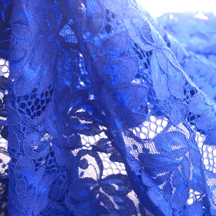 Lace Fabric for Garment قماش دانتيل قطني بنقشة أوراق الشجر