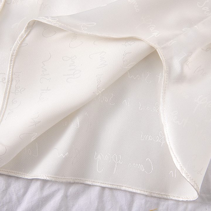 Huoyoung pajamas set, women's bedroom sets, two-piece jacquard pajamas, a pajamas suit of silk and satin, soft sleepwear for women