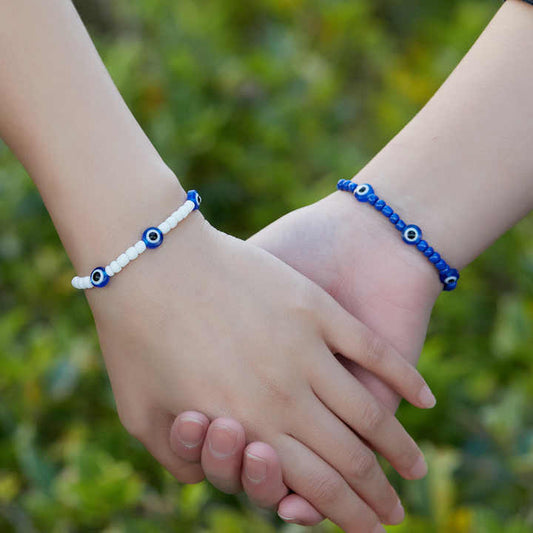 سواران للزوجين من أفضل الأصدقاء . Best Friends Couple Bracelets in Blue