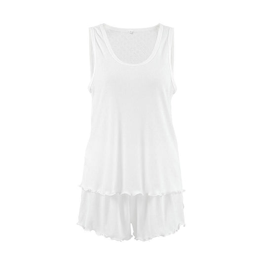 طقم بيجامه بدون اكمام -Sleeveless pajama set