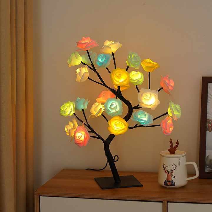 pink and rose led lamp