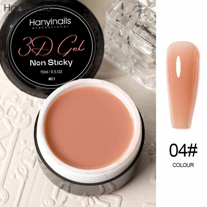 3D Gel Nail Extensions Non-Stick UV Gel Customizable Nails