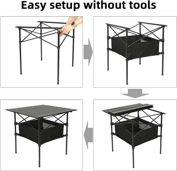 WOQI Portable Folding Camping Tables with .