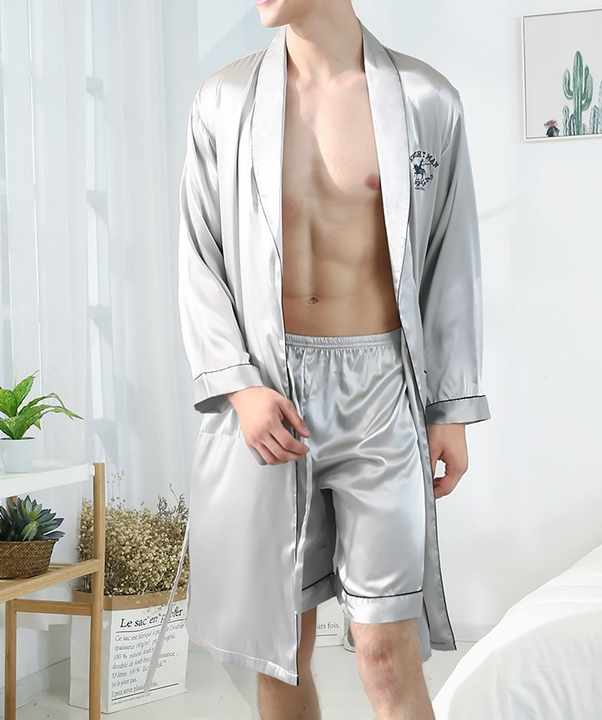 Men's embroidered pajamas