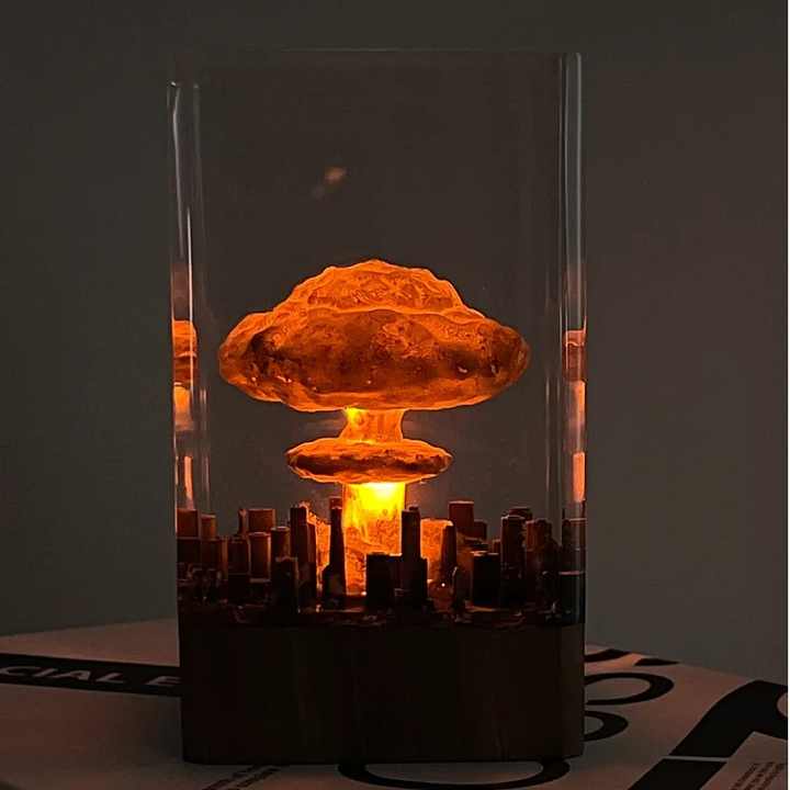 nuclear bomb explosion lamp
