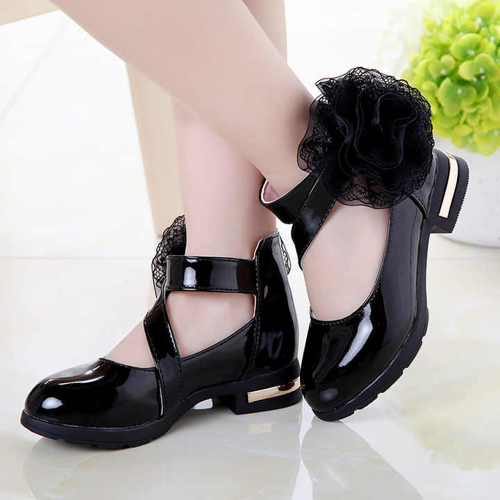 Girls' party heels, medium heels