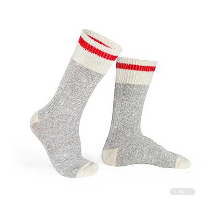 rey Wool Socks with Red Stripe