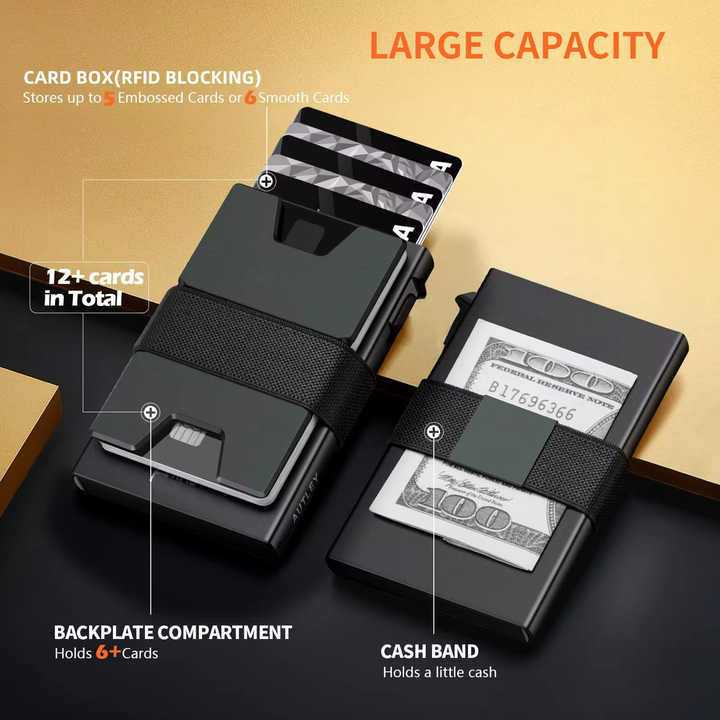 USA pays fees p delivery credit wallet slim money clips
