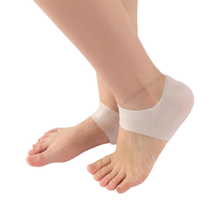 Gel Heel Sock Anti-slip Maintenance Cracked Foot جديد للبيع زوج واحد من جوارب دعم الكاحل المصنوعة