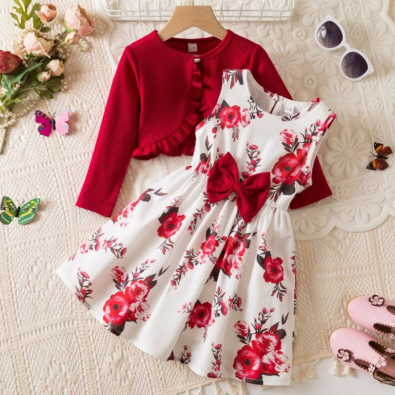 Elegant girls' outfits, dresses
