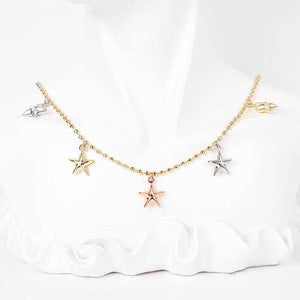 قلادة على شكل نجمة من الذهبGold Star Necklace