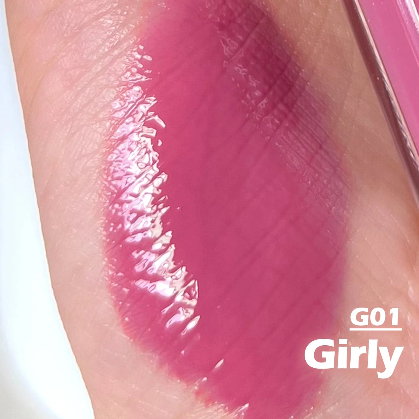 لون أبيض متدرج لطيف أنبوب مستحضرات تجميل أحمر شفاه Cute White Gradient Color Cosmetic Tube Matte Liquid