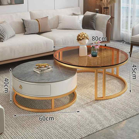 طاولة قهوة فاخرة خفيفة . Luxury light coffee table