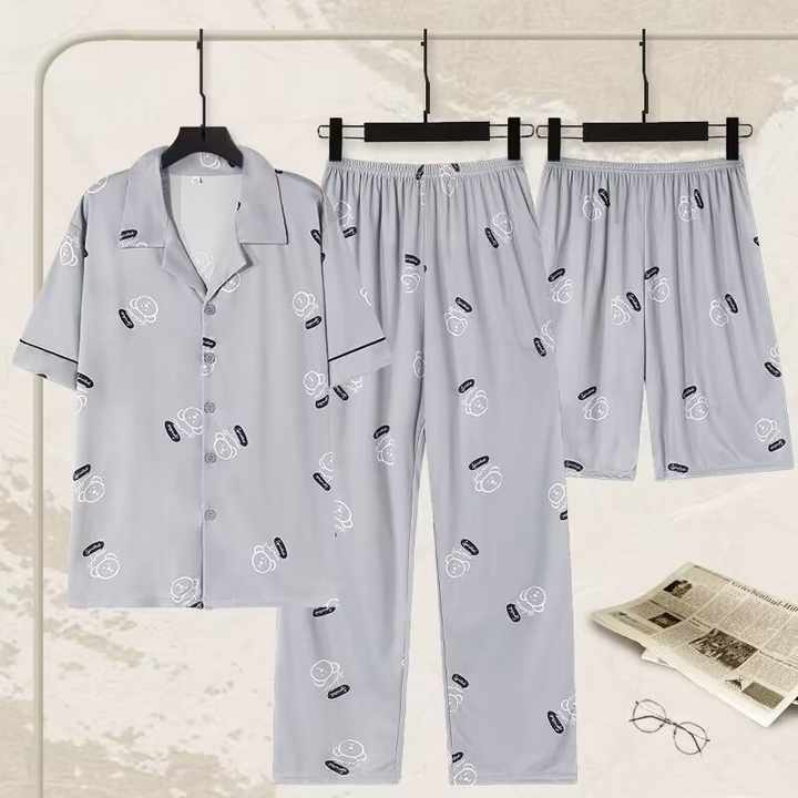 Cotton pajama set.