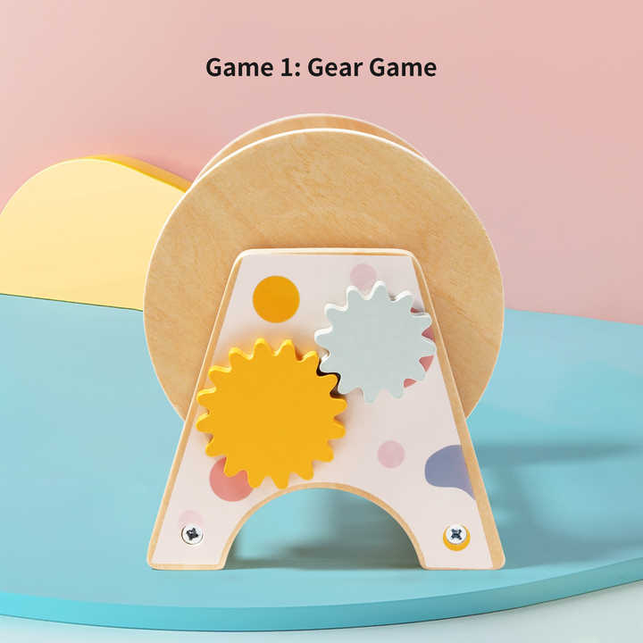 لعبة طبل مونتيسوري الخشبية الجديدة New Wooden Montessori Drum Toy, 3 in