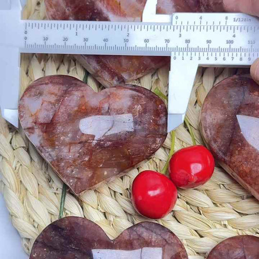 New Arrival Factory Price Fire Quartz- Heart Shape