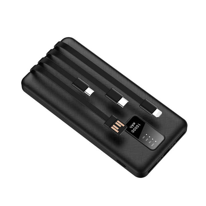 Built-in cables for pocket 5000mAh
