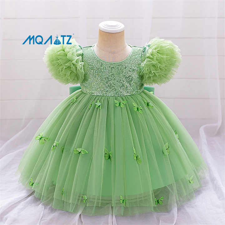 Child Sequins Frock Golden - فستان ترتر للأطفال