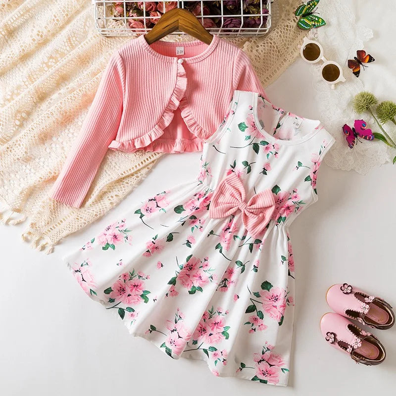 Elegant girls' outfits, dresses