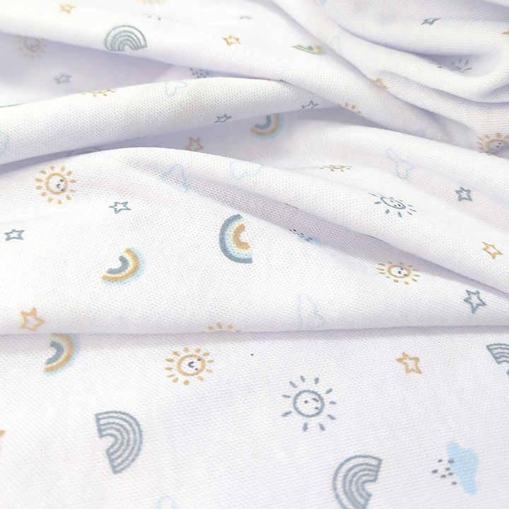 Cotton Jersey Fabric for Baby Clothing - قماش تيري محبوك من ألياف الخيزران