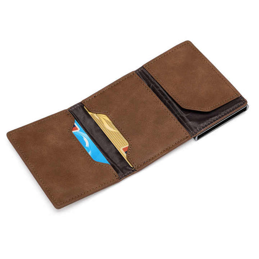 جاهزة للشحن محفظة جلدية ضد السرقة للرجال . Ready to ship Anti-theft Leather Wallet for Men Popular