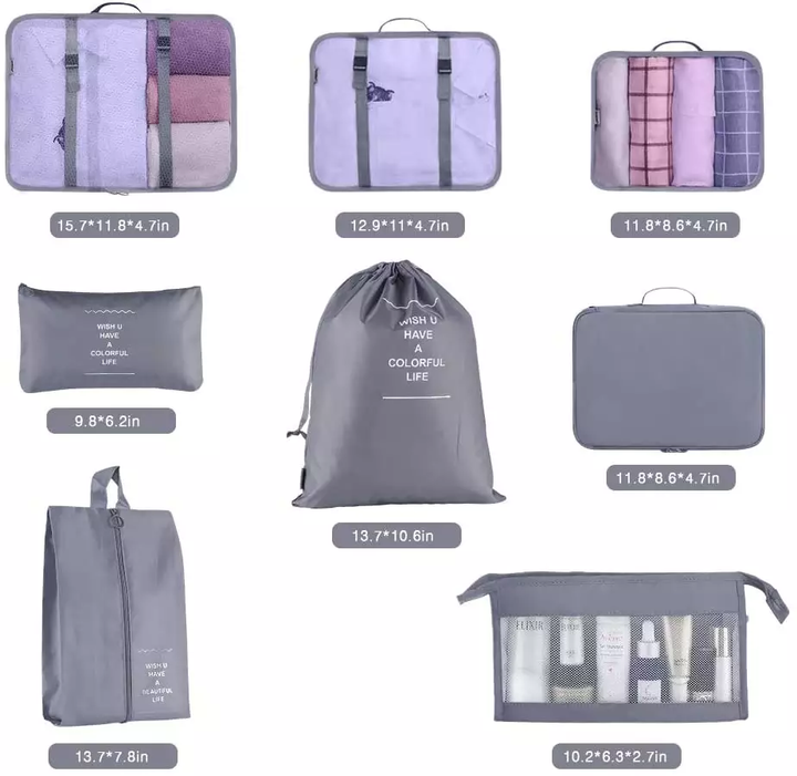 مكعبات تعبئة ل إكسسوارات السفر -Packing Cubes for Travel Accessories