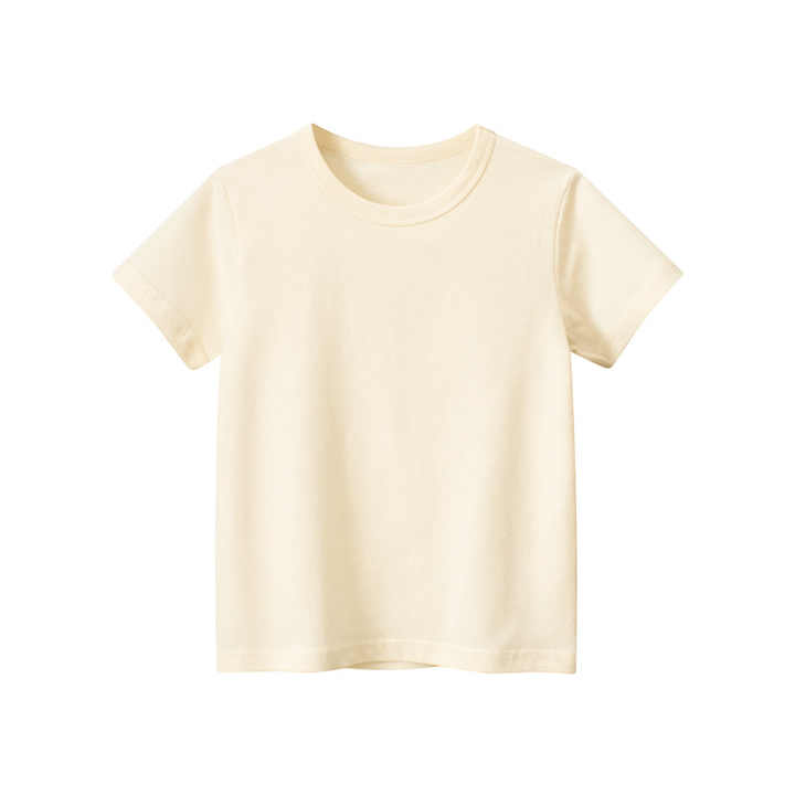 Boys Girls Baby Toddler Solid Color Cotton T-Shirt