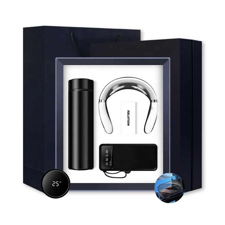 Factory Direct Neck Massager Gift Box Exhibition Gift Sets with Free Logo for Customers Present